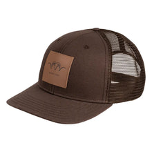 Leather Badge Cap - Dark Brown by Blaser Accessories Blaser   