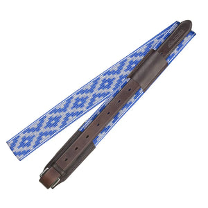Leather & Nylon Overgirth - Royal Blue by Pampeano Accessories Pampeano   