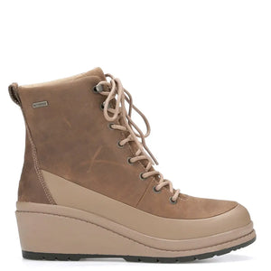 Liberty Leather Wedge Ankle Boots - Taupe by Muckboot Footwear Muckboot   