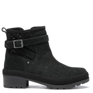 Liberty Perforated Leather Boots - Black by Muckboot