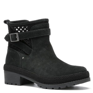Liberty Perforated Leather Boots - Black by Muckboot