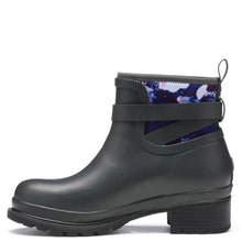 Liberty Rubber Ankle Boots - Grey Purple Floral Print by Muckboot Footwear Muckboot   