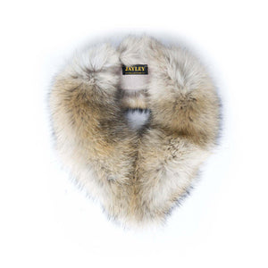 Fox Fur Collar Mocha by Jayley Accessories Jayley   