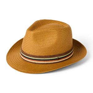 Monaco Paperstraw Trilby Hat - Tobacco by Failsworth Accessories Failsworth   