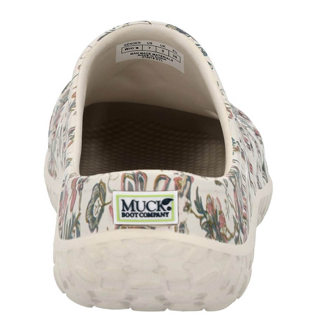 Muckster Ladies Lite Clog - Light Grey/Floral Print by Muckboot Footwear Muckboot   