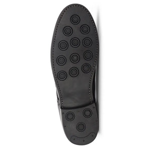 Muirfield Brogue Shoe Rubber Sole - Black by Hoggs of Fife Footwear Hoggs of Fife   