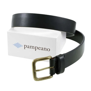 Nieto Plain Black Belt by Pampeano Accessories Pampeano   