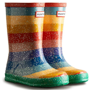 Original First Classic Rainbow Giant Glitter Boot - Bright Multicoloured by Hunter