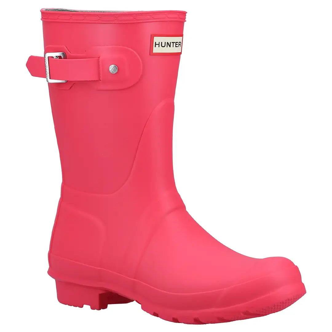 Original Short Wellington Boots - Rowan Pink by Hunter Footwear Hunter   
