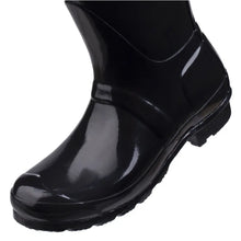 Original Tall Gloss Wellington Boots - Black by Hunter Footwear Hunter   