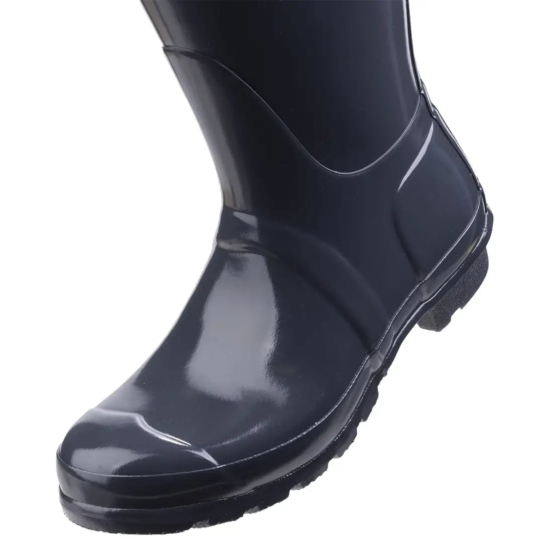Original Tall Gloss Wellington Boots - Dark Slate by Hunter Footwear Hunter   