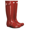 Original Tall Gloss Wellington Boots - Military Red by Hunter
