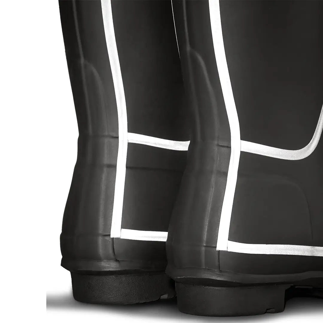 Original Tall Reflective Outline Boot - Black by Hunter Footwear Hunter   