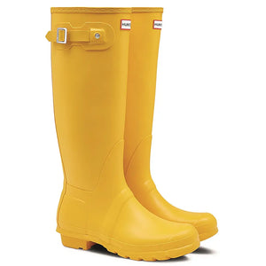 Original Tall Wellington Boots - Yellow by Hunter Footwear Hunter   