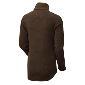 Oxford Fleece Ladies Jacket - Brown Melange by Shooterking Jackets & Coats Shooterking   
