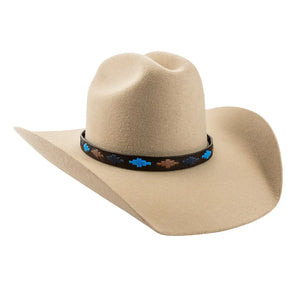 Pampa Hat Band - Brown/Blue/Navy Diamonds by Pampeano Accessories Pampeano   