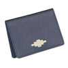 Pase Travel Card Holder - Navy Leather & Cream Stitching by Pampeano