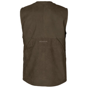 Pro Hunter Leather Waistcoat - Willow Green by Harkila Waistcoats & Gilets Harkila   