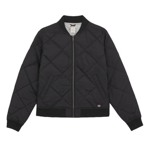 Quilted Bomber Jacket - Black by Dickies Jackets & Coats Dickies   