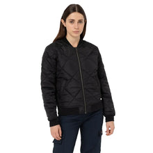 Quilted Bomber Jacket - Black by Dickies Jackets & Coats Dickies   