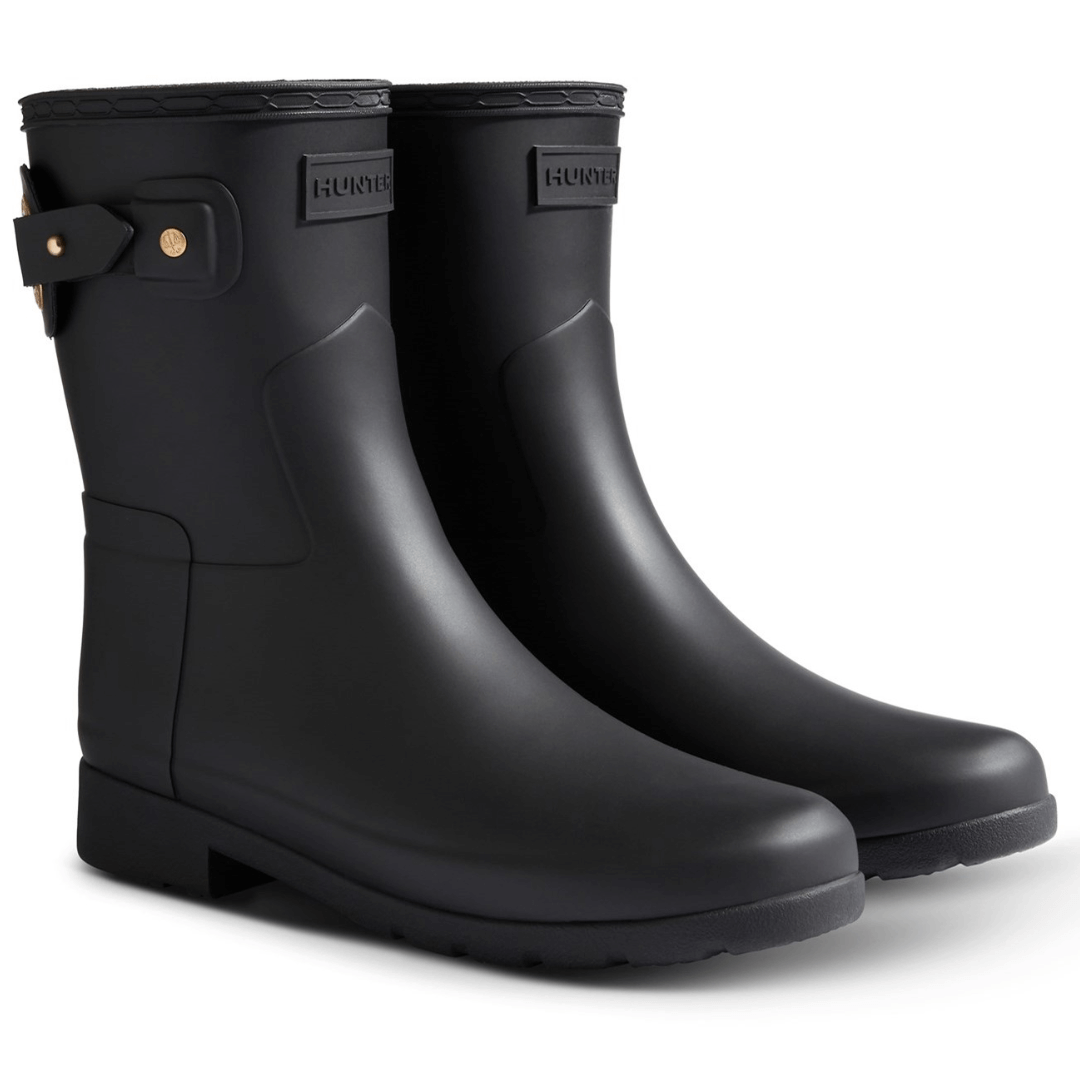Refined Short Boot - Black by Hunter Footwear Hunter   