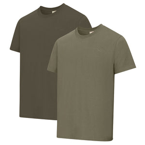 Sandwood 2-Pack T-Shirts - Forest/Lovat by Hoggs of Fife Shirts Hoggs of Fife   