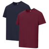 Sandwood 2-Pack T-Shirts - Midnight/Merlot by Hoggs of Fife
