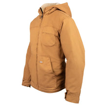 Sherpa Lined Duck Jacket - Rinsed Brown Duck by Dickies Jackets & Coats Dickies   