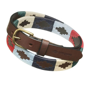 Skinny Polo Belt Multi by Pampeano Accessories Pampeano   