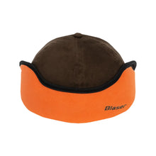 Suede Blaze Orange Insulated Cap - Dark Brown by Blaser Accessories Blaser   