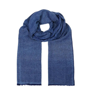Trabajo Cashmere Scarf - Navy & Light Blue by Pampeano Accessories Pampeano   