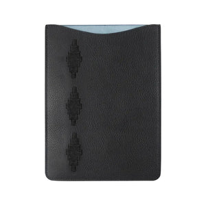 Vaina Small Tablet Sleeve - Black Leather & Black Stitching by Pampeano Accessories Pampeano   