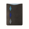 Vaina Small Tablet Sleeve - Brown Leather & Cielo Stitching by Pampeano