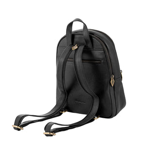 Viajera Small Backpack - Black Leather by Pampeano Accessories Pampeano   