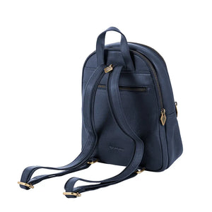 Viajera Small Backpack - Navy Leather by Pampeano Accessories Pampeano   