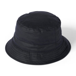Wax Bucket Hat - Navy by Failsworth Accessories Failsworth   