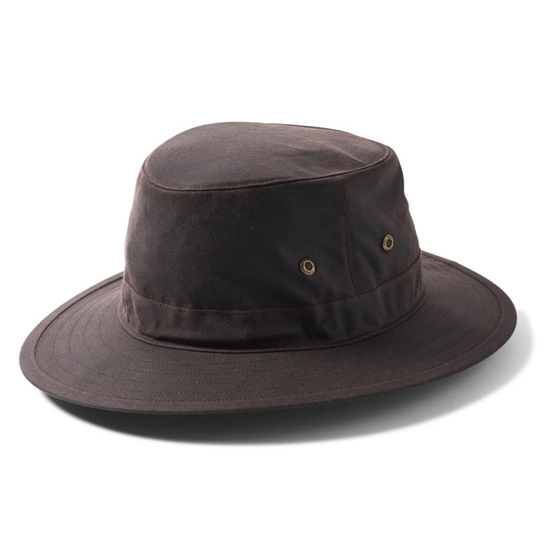 Wax Traveller Hat Brown by Failsworth Accessories Failsworth   
