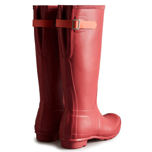 Women's Original Tall Back Adjustable Wellington Boots - Rose/Orange by Hunter Footwear Hunter   