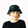 Harris Tweed & Wax Riding Hat Black by Failsworth