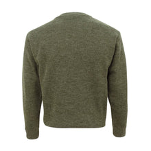 Melrose Hunting Pullover Marled Green by Hoggs of Fife Knitwear Hoggs of Fife   