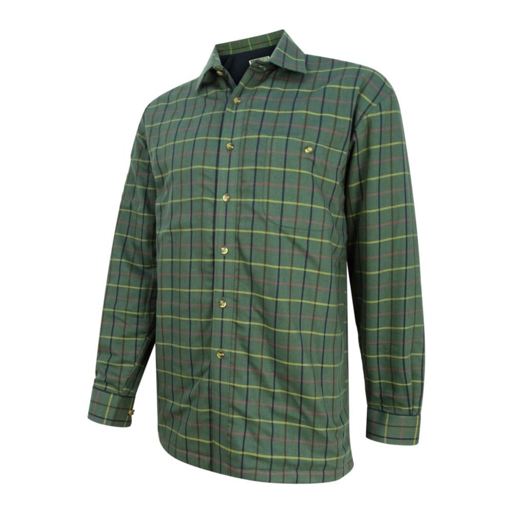 Beech Micro-Fleece Lined Shirt by Hoggs of Fife Shirts Hoggs of Fife   