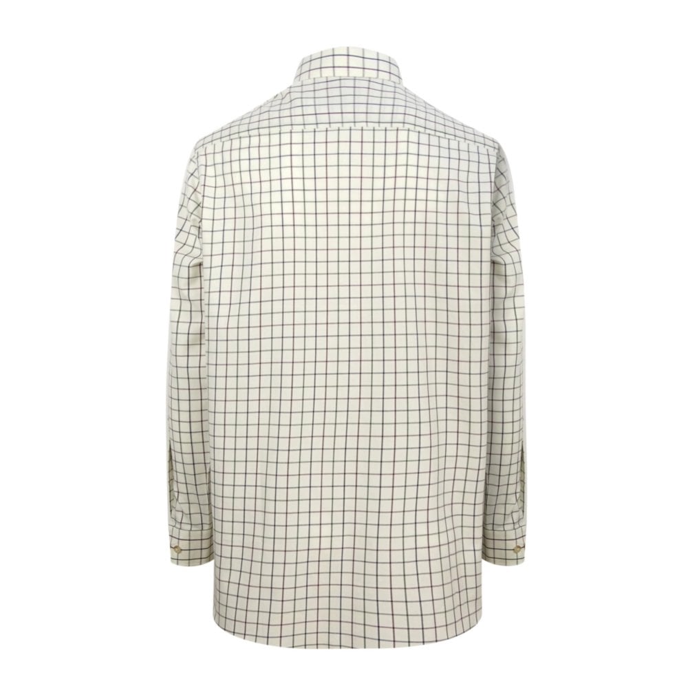 Balmoral Luxury Tattersall Shirt - Navy/Wine by Hoggs of Fife Shirts Hoggs of Fife   