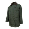 Padded Waxed Jacket Olive by Hoggs of Fife