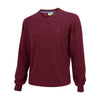 Stirling Cotton Pullover Burgundy by Hoggs of Fife