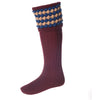 Angus Sock - Burgundy by House of Cheviot