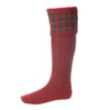 Chessboard Sock - Brick Red by House of Cheviot