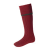 Estate Field Sock Brick Red by House of Cheviot