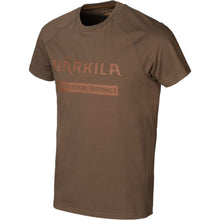 Harkila Logo T Shirt 2 pack Willow Green/Slate Brown by Harkila Shirts Harkila   