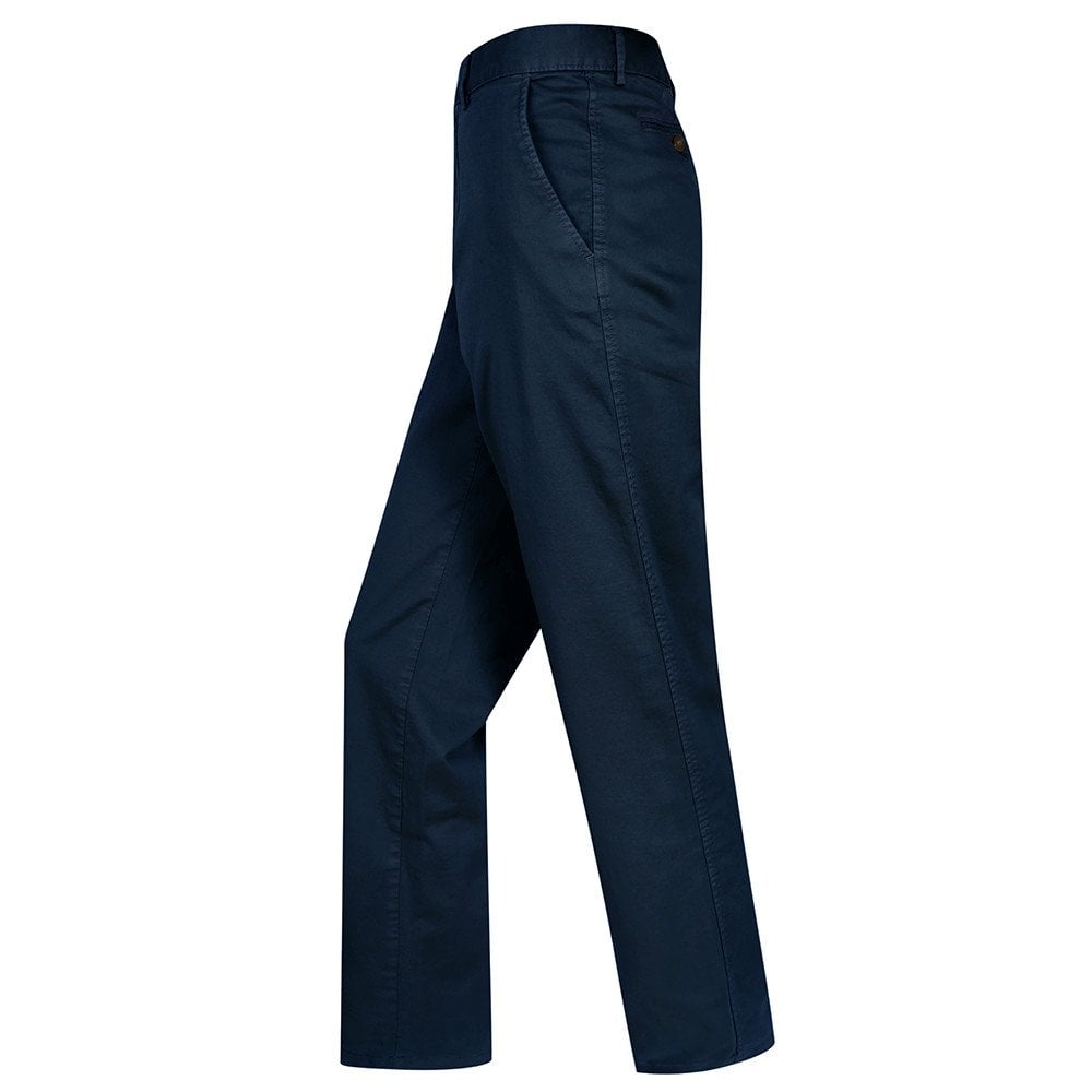 Beauly Stretch Chino - Navy by Hoggs of Fife Trousers & Breeks Hoggs of Fife   