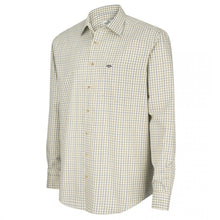 Inverness Cotton Tattersall Shirt Navy/Olive by Hoggs of Fife Shirts Hoggs of Fife   